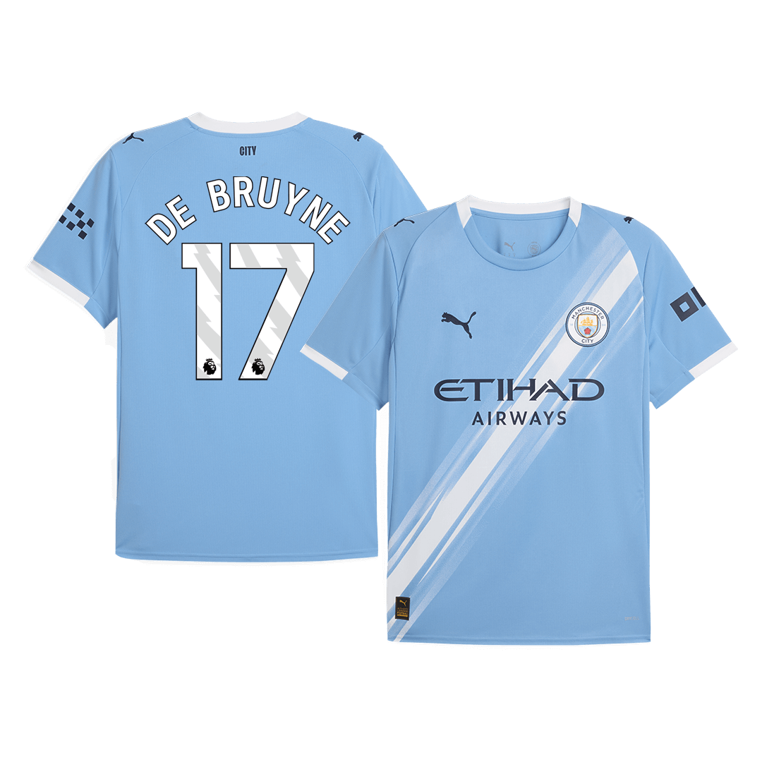 DE BRUYNE #17 Manchester City Home Soccer Jersey 2025/26
