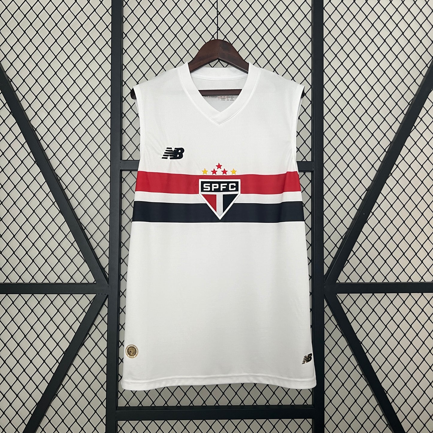 24/25 Sao Paulo Home Vest Sleeveless Football Fan Jersey