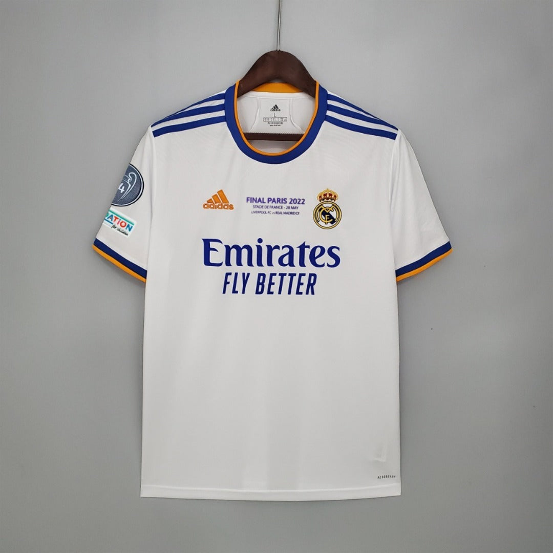 21/22 Real Madrid final version home white soccer Fan Jersey