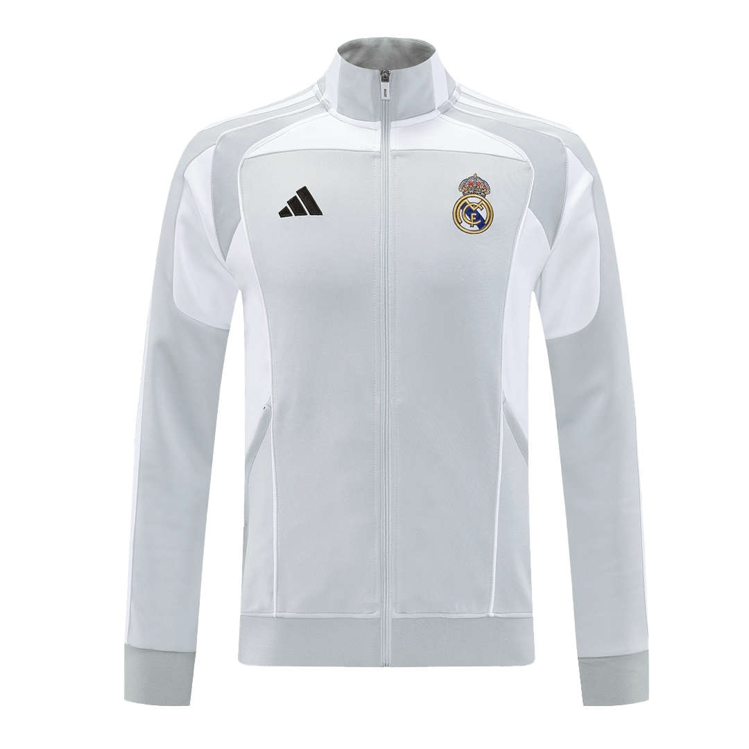 Real Madrid Home Track Jacket 2025/26 Gray
