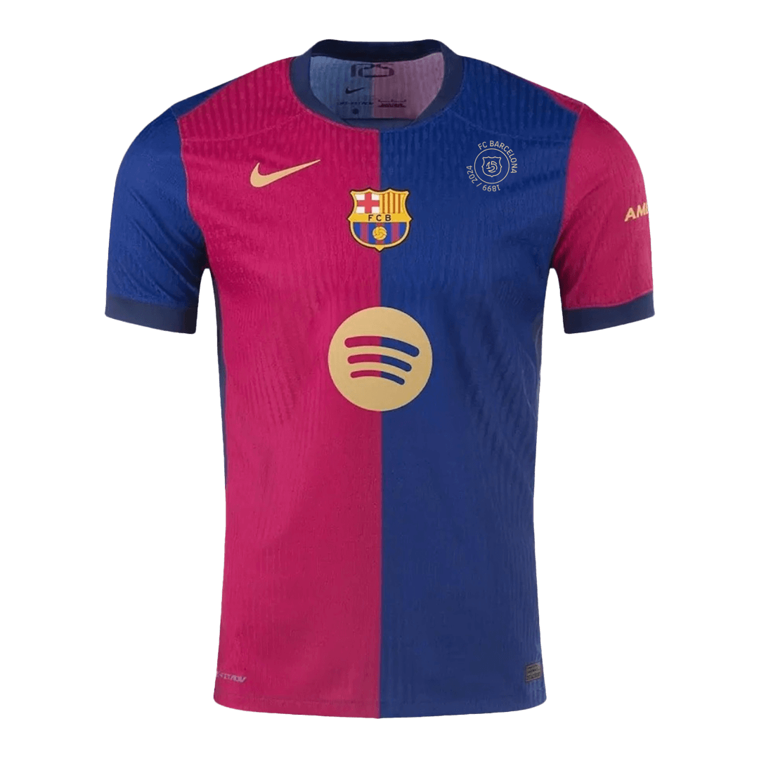 Barcelona Home Premium Soccer Jersey 2024/25 125th Anniversary(Spotify Logo Without Text)