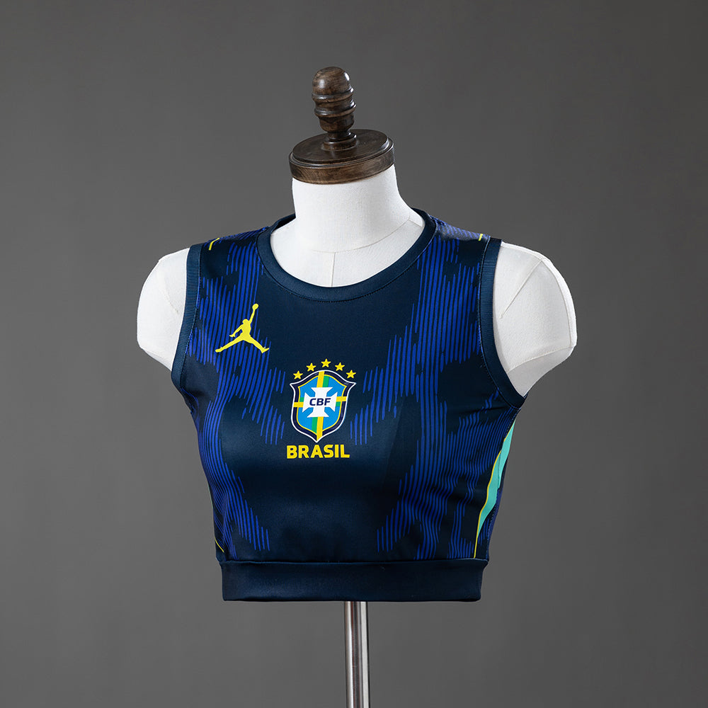 Brazil 2026 Away Women-s Crop Top Style Tank Top