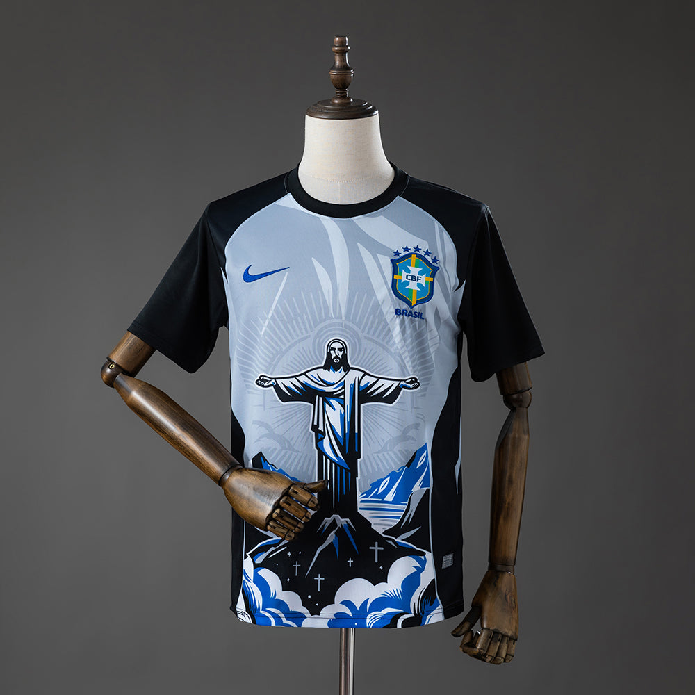 Brazil 2026 Christ the Savior - Gray Fan Jersey