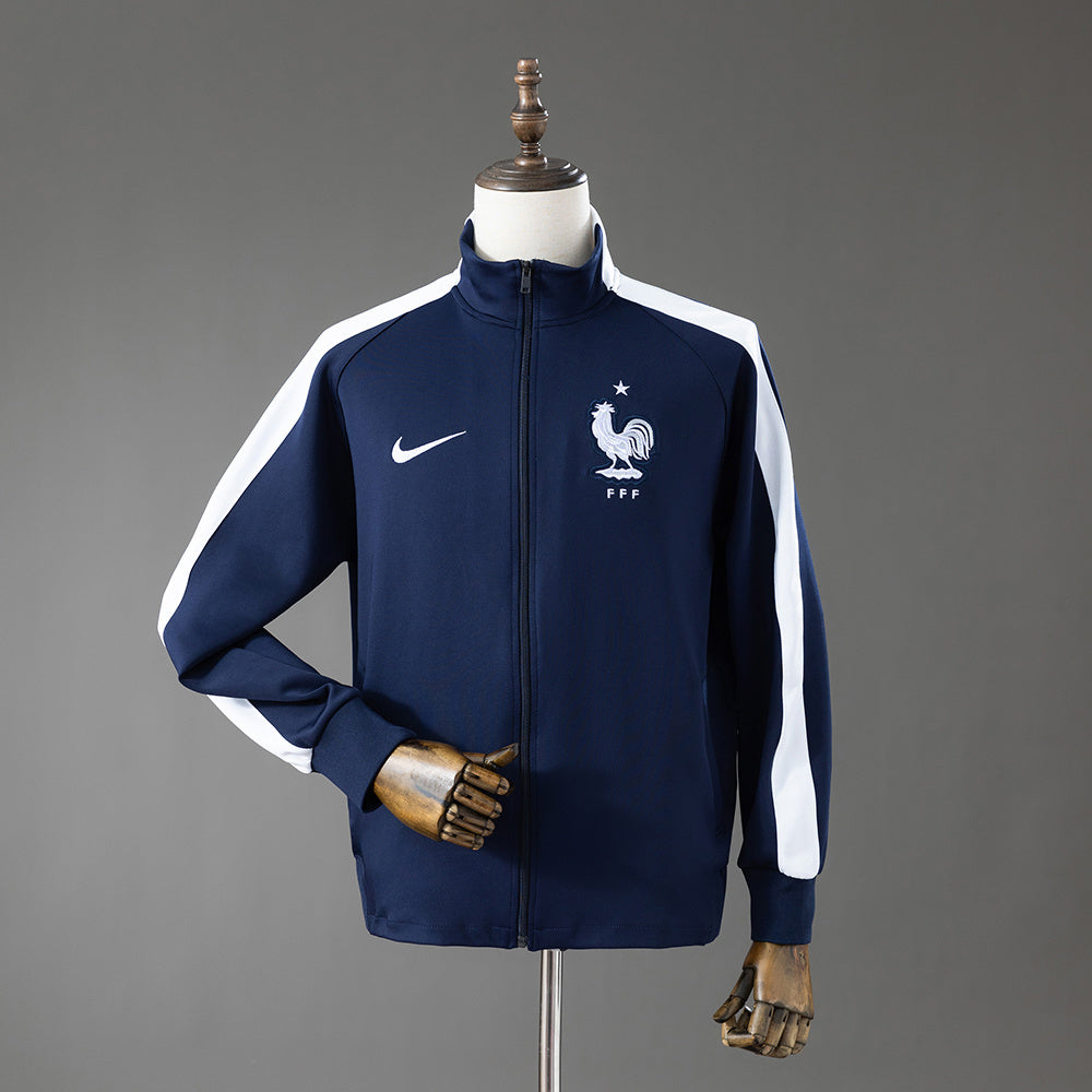 France Les Bleus 2014 Home Retro Jacket Fan Jersey