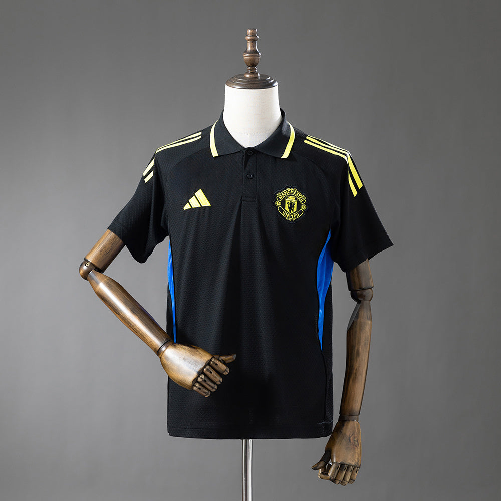 Manchester United 2025/26 POLO Shirt Black