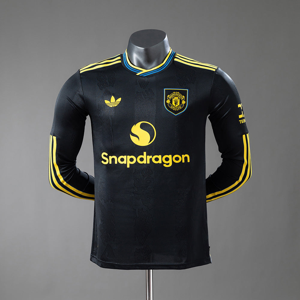 Manchester United 2025/26 Third Away Long Sleeve Jersey Stadium Jersey