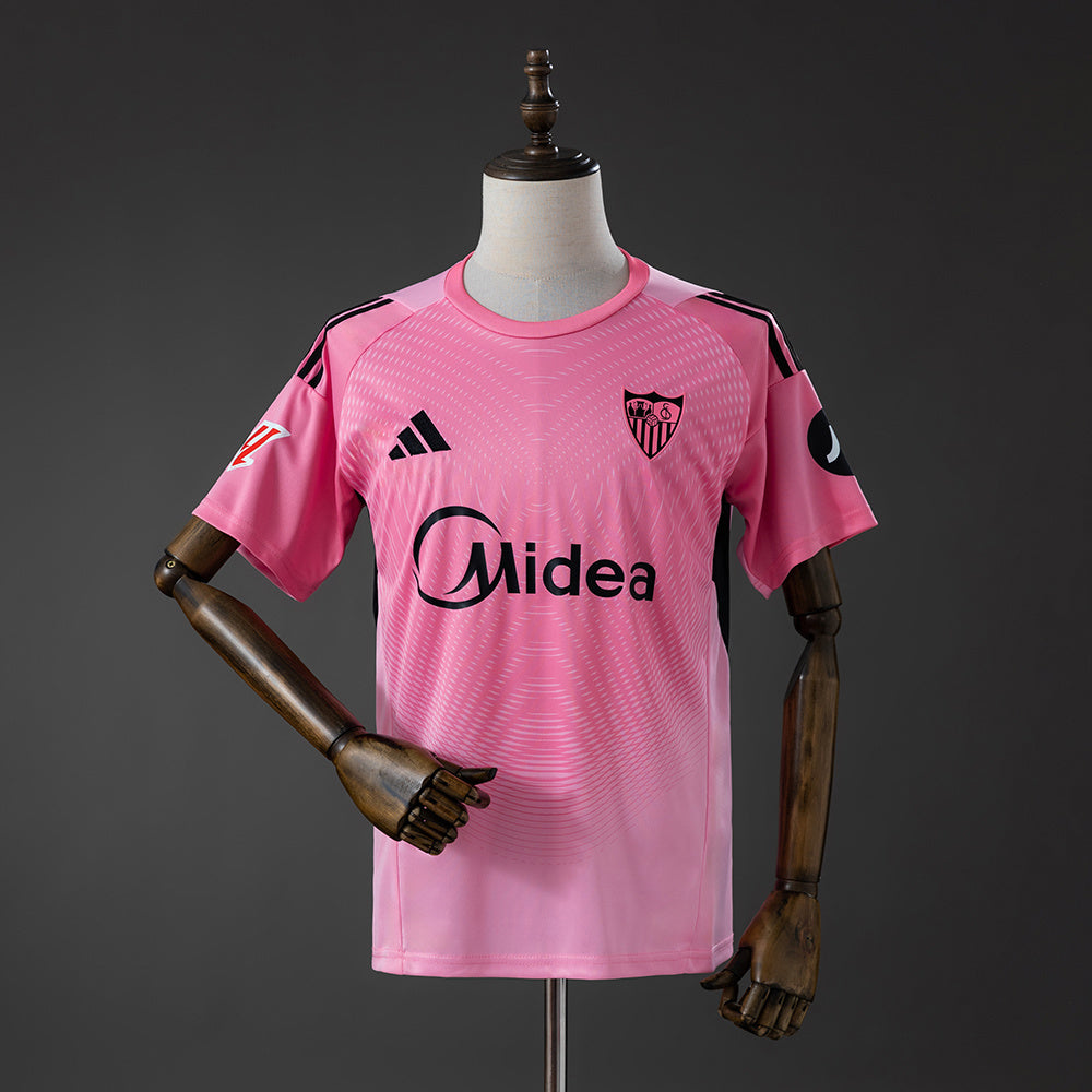 Sevilla FC 2025/26 Goalkeeper Pink Fan Jersey