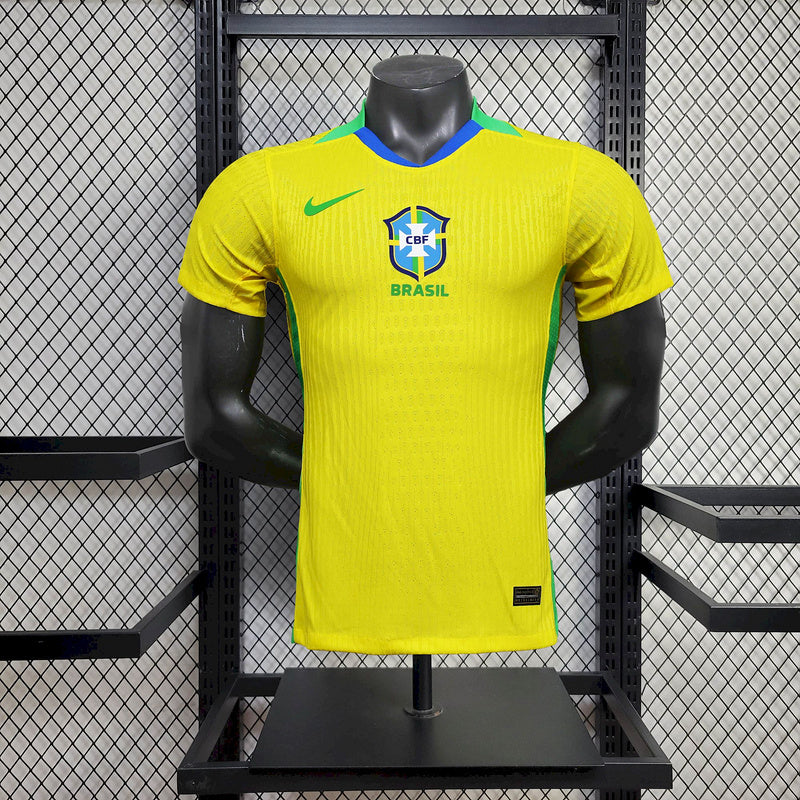 2025 Brazil home player Fan Jersey