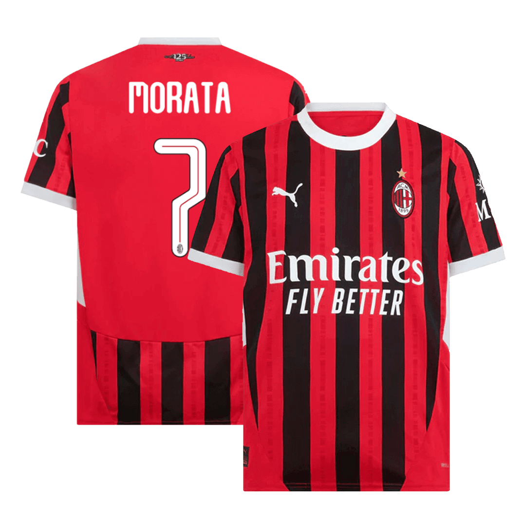 MORATA #7 AC Milan Home Soccer Jersey 2024