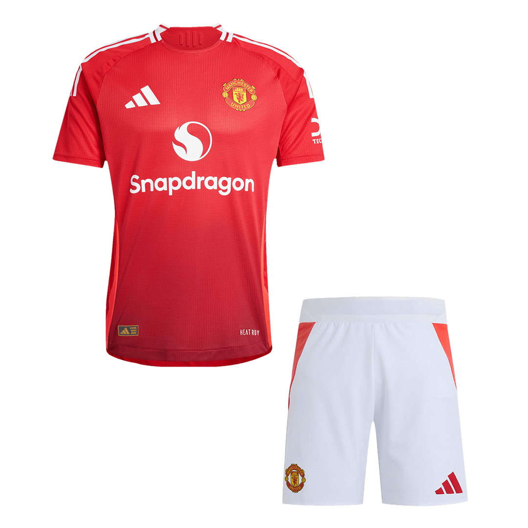 Manchester United Home Premium Jerseys Kit 2024/25