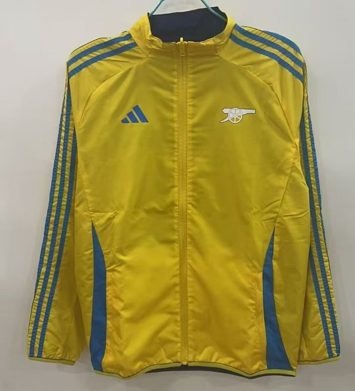 25/26 Arsenal blue yellow reversible Windbreaker