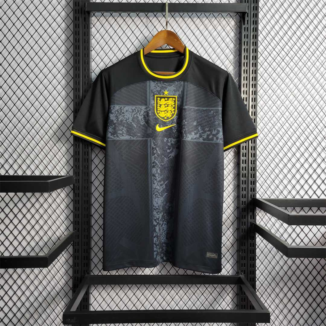 2022 World Cup England Black Training Soccer Fan Jersey