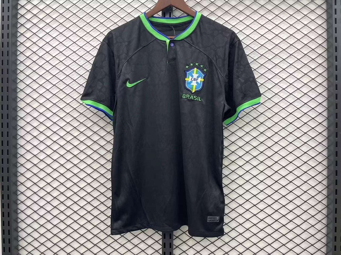2022 World Cup Brazil Black Special Edition Soccer Fan Jersey