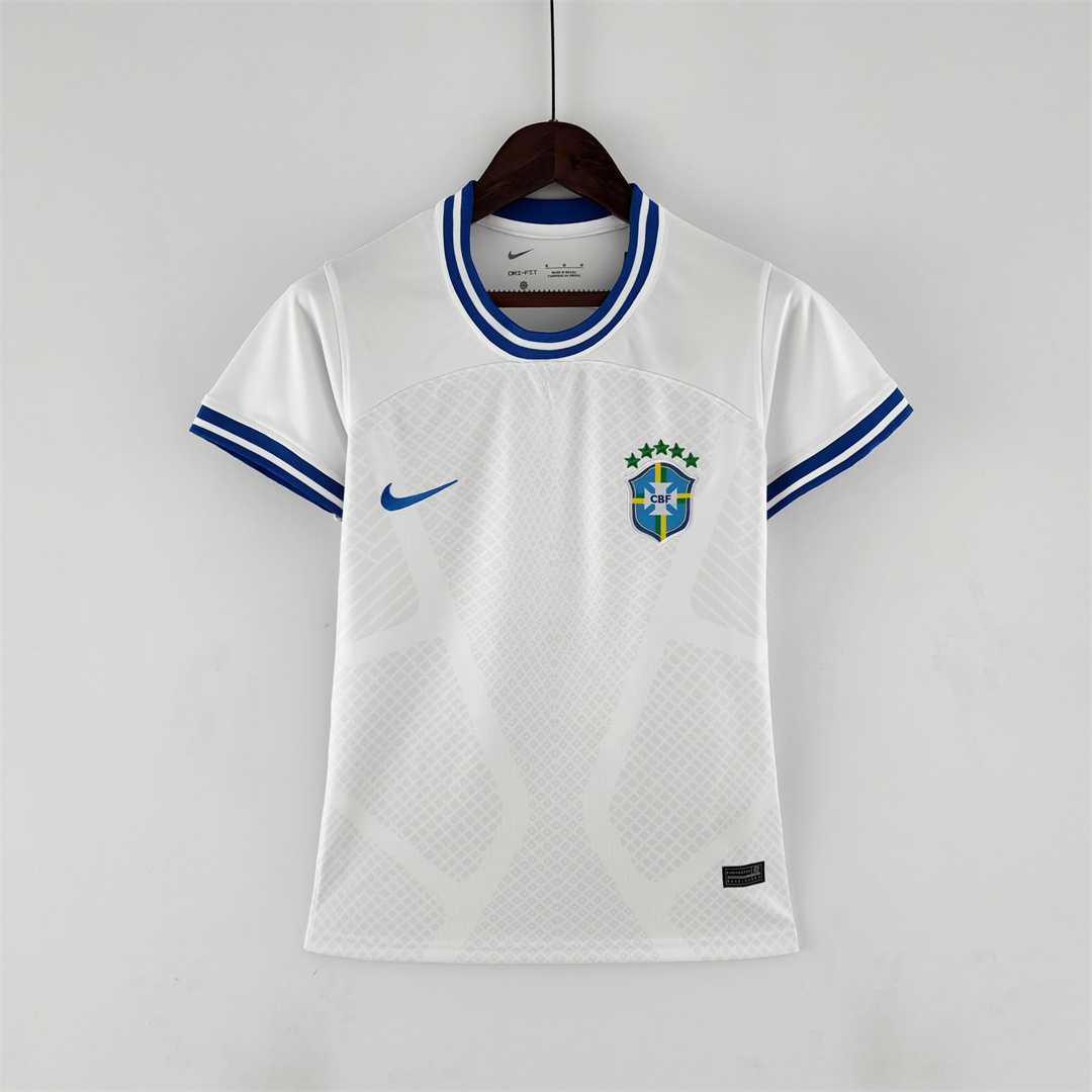 2022 World Cup Brazil Concept White Women Women-s Soccer Fan Jersey