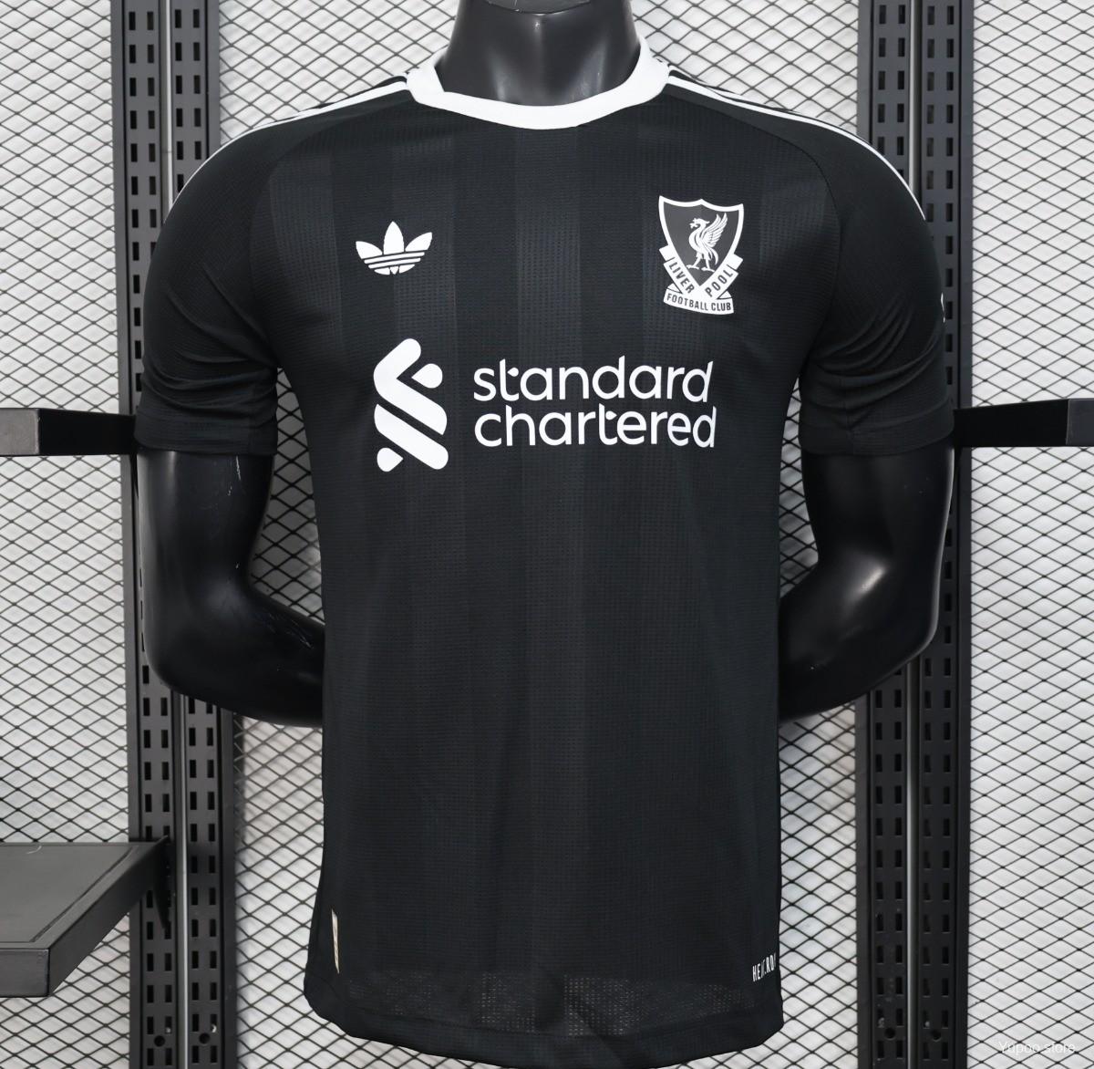 25/26 Liverpool Black Goalkeeper Stadium Jersey