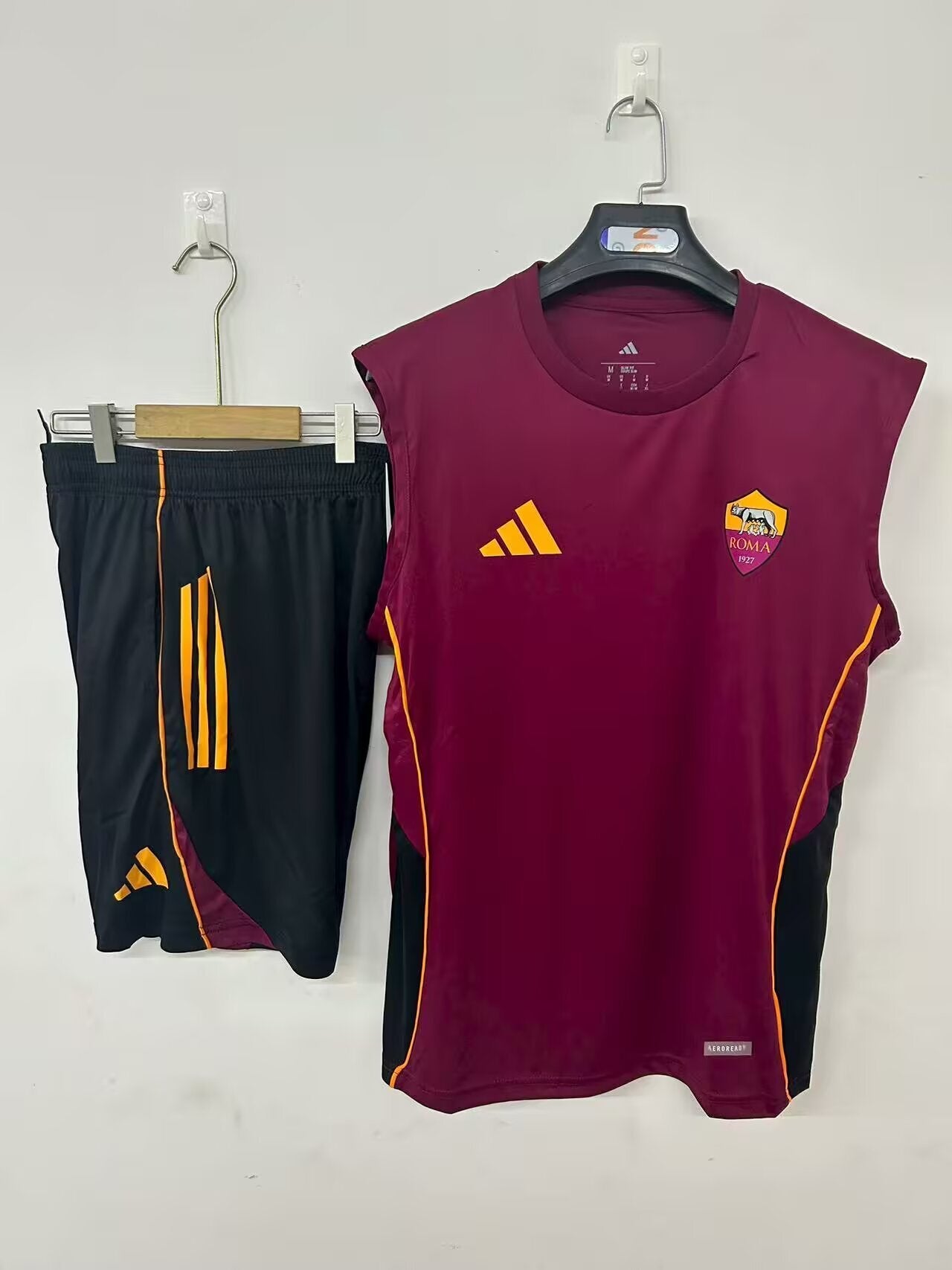 25/26 Roma Red Vest Sleeveless training Fan Jersey