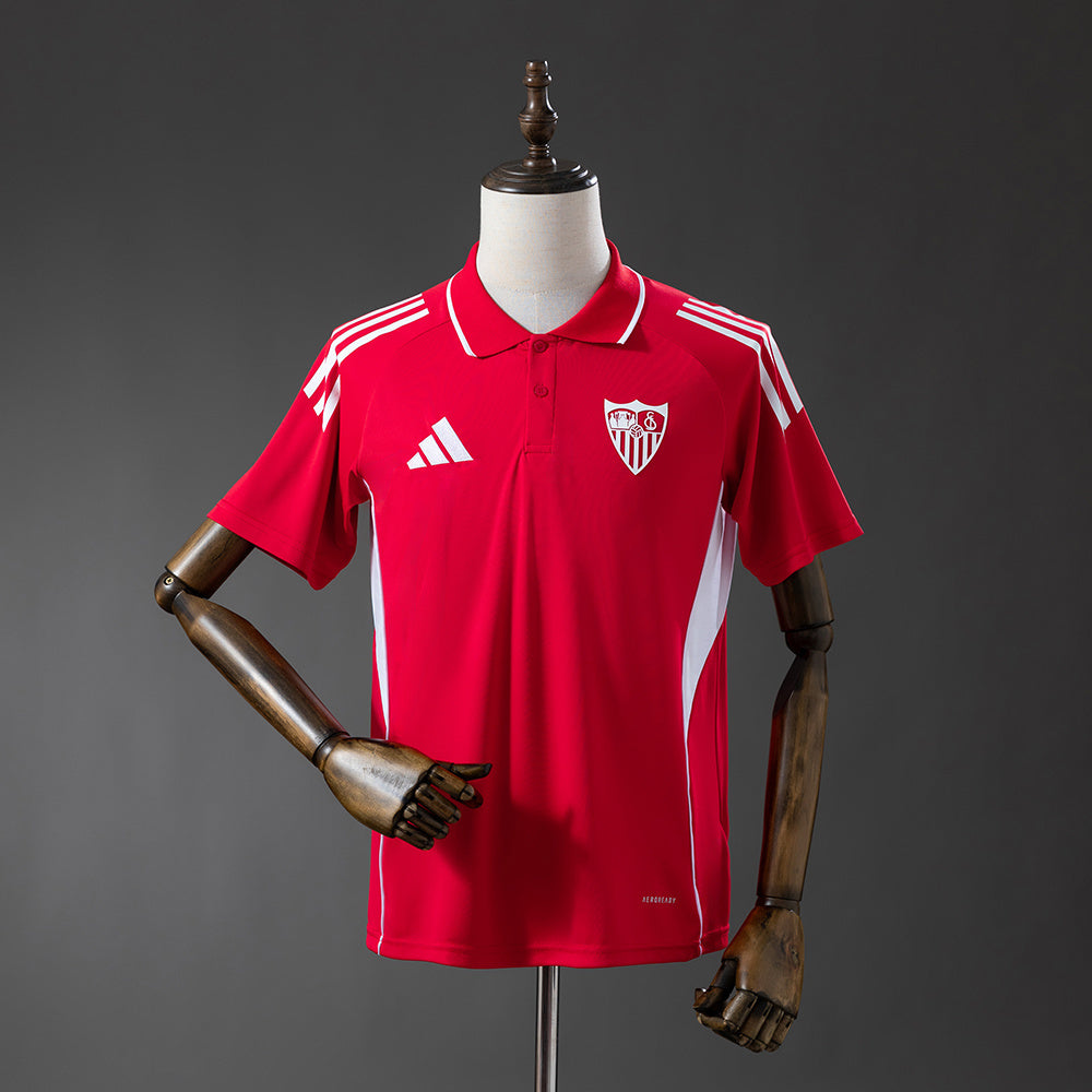 25/26 Sevilla Red POLO Fan Jersey