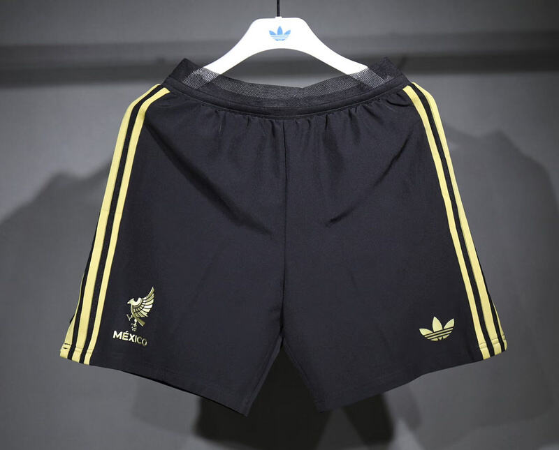 2025 Mexico Black Stadium Jersey Shorts
