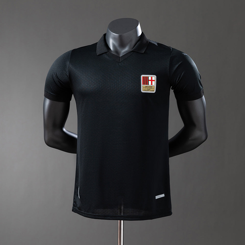 25/56 AC Milan 125th Anniversary Edition Black Stadium Jersey