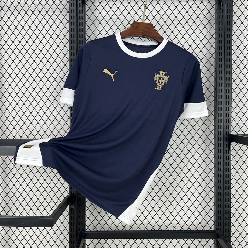 2025 Portugal Royal Blue Training Fan Jersey