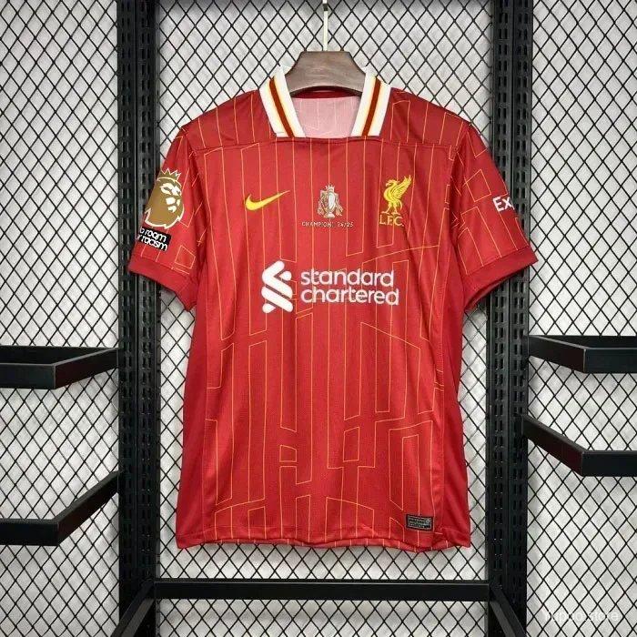 24/25 Liverpool With Champion Printing Home Fan Jersey