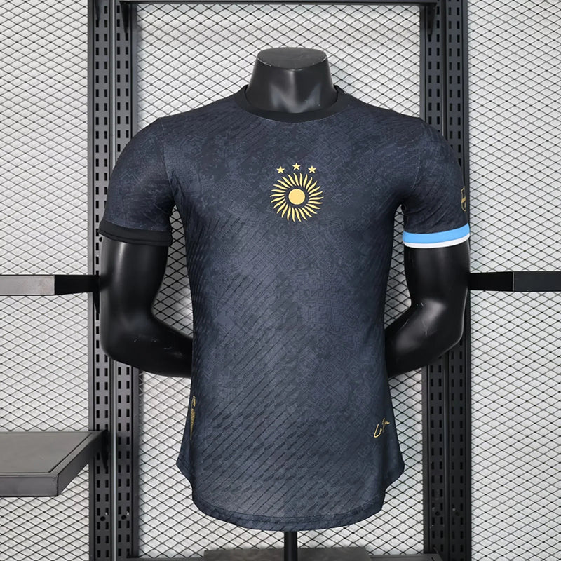 2023 Argentina Messi La Pulga Black Stadium Jersey