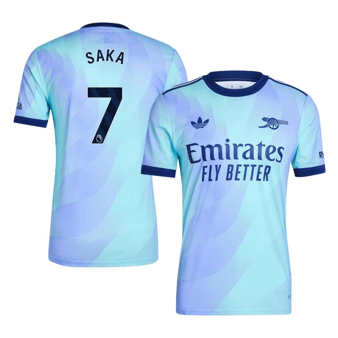 SAKA #7 Arsenal Third Away Premium Soccer Jersey 2024
