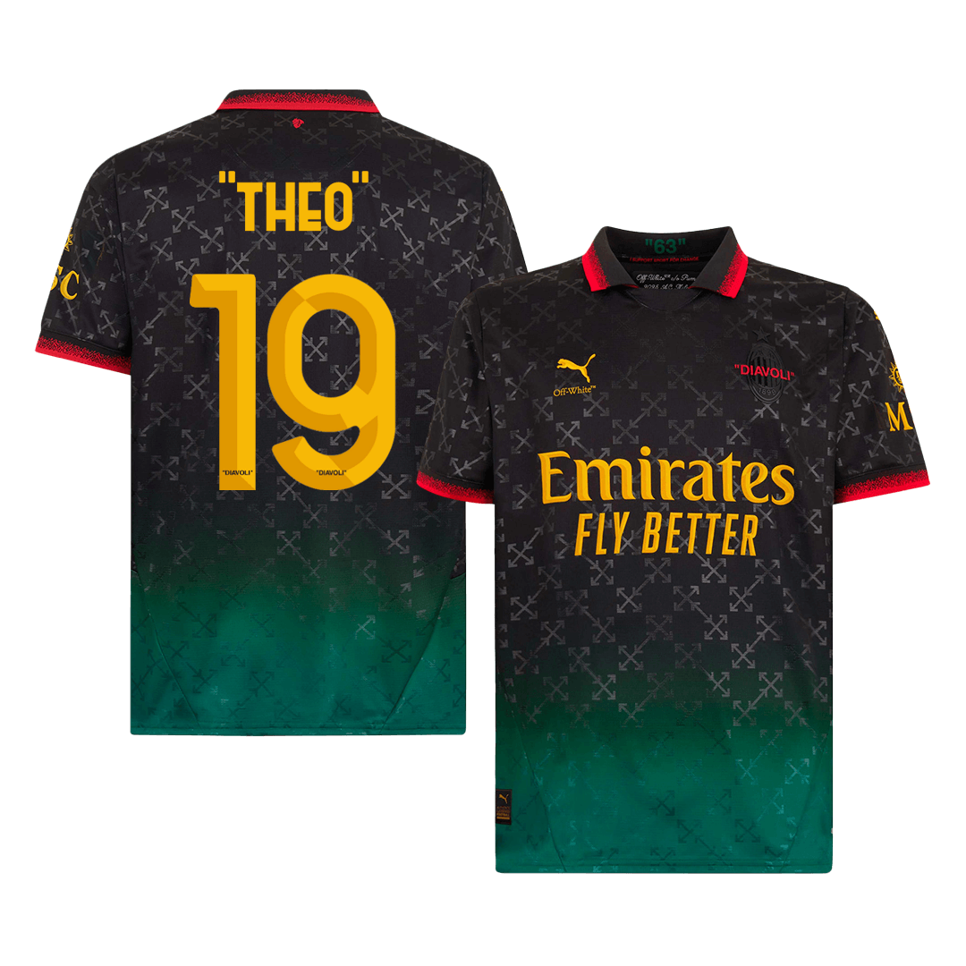 THEO- #19 AC Milan Fourth Away Soccer Jersey 2024