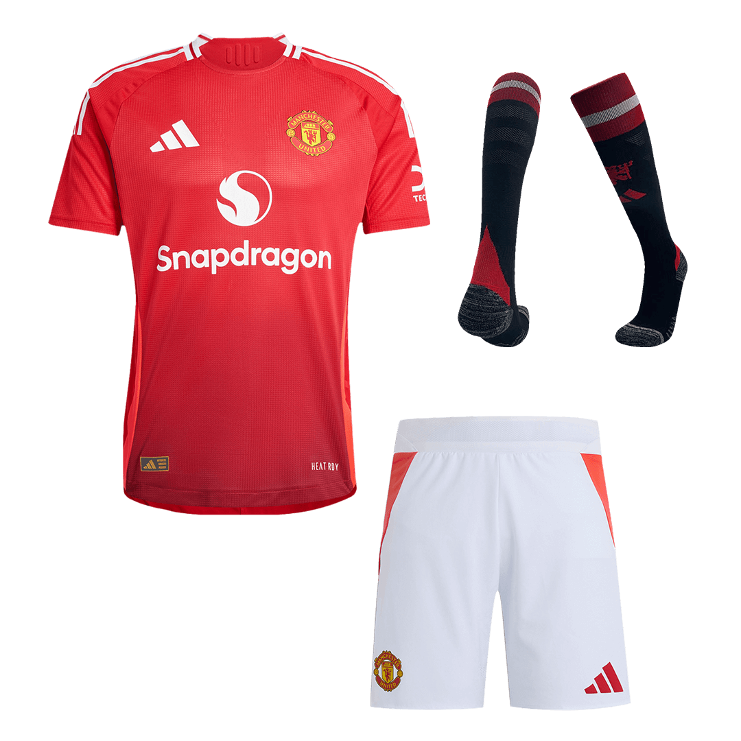 Manchester United Home Premium Jerseys Full Kit 2024/25