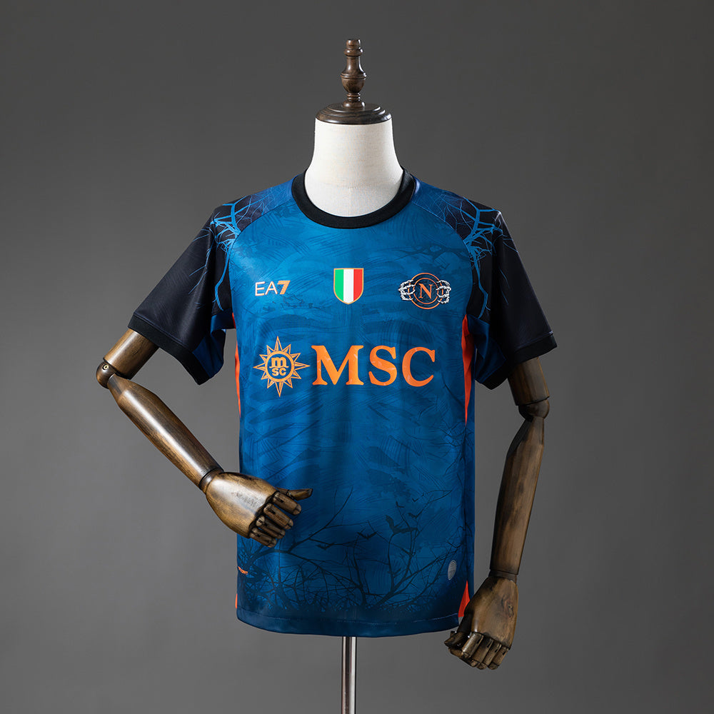 25/26 Napoli Halloween Blue Soccer Fan Jersey