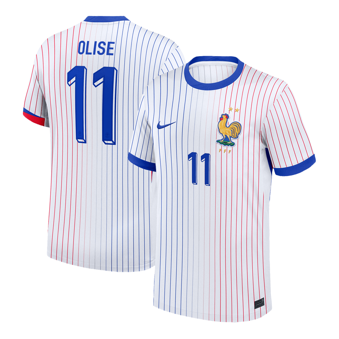 OLISE #11 France Away Soccer Jersey 2024
