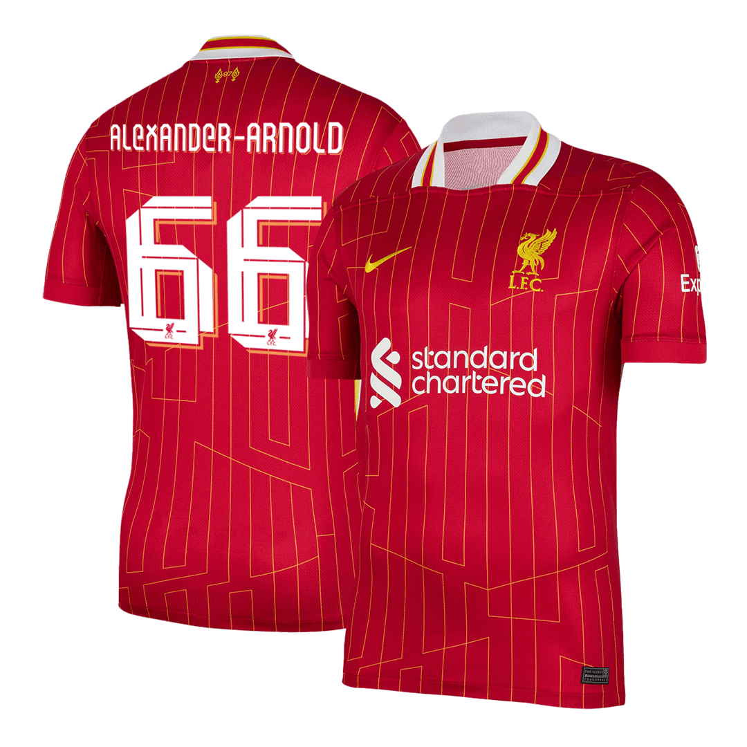 ALEXANDER/ARNOLD #66 Liverpool Home Soccer Jersey 2024 UCL