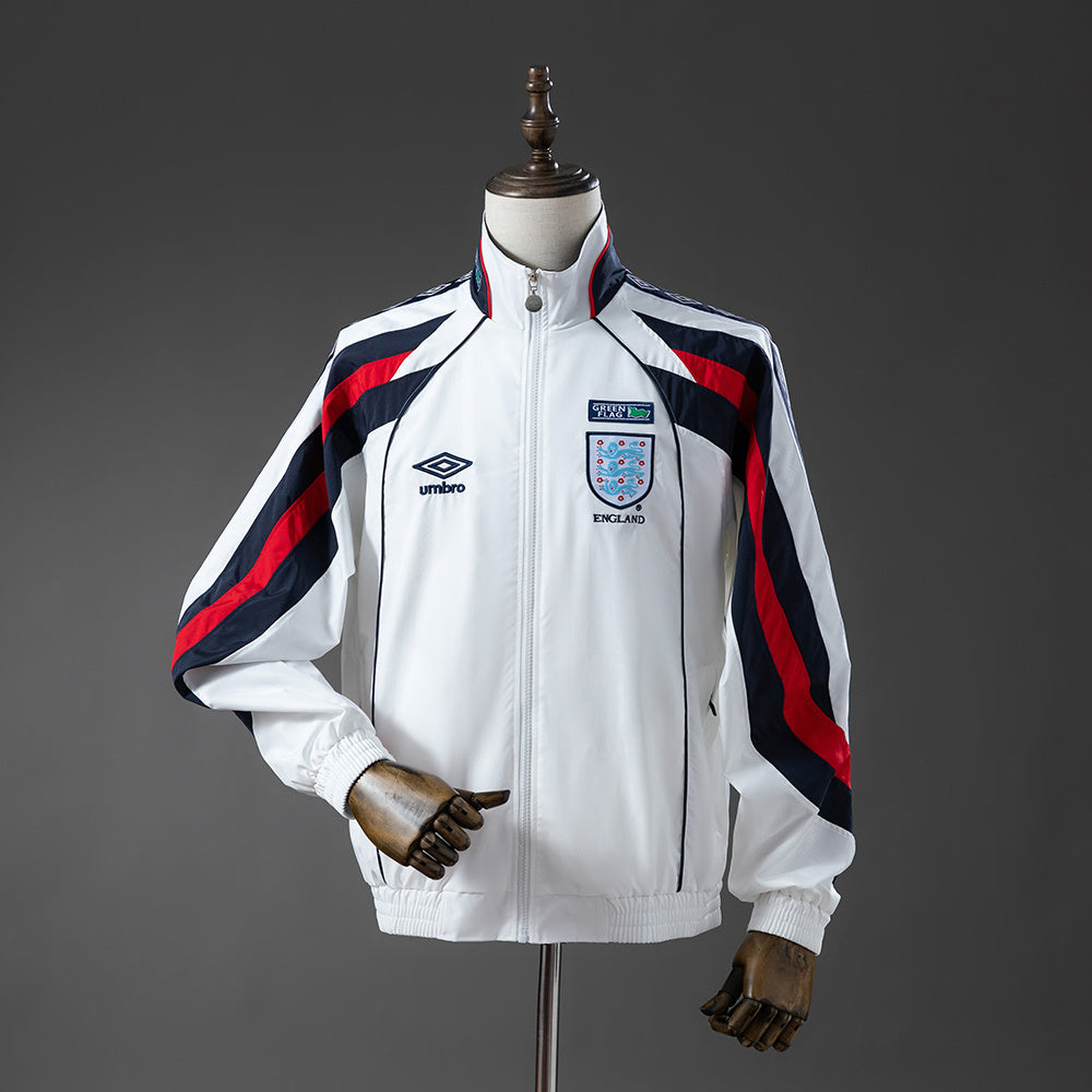 England 1998 World Cup Retro Windbreaker White