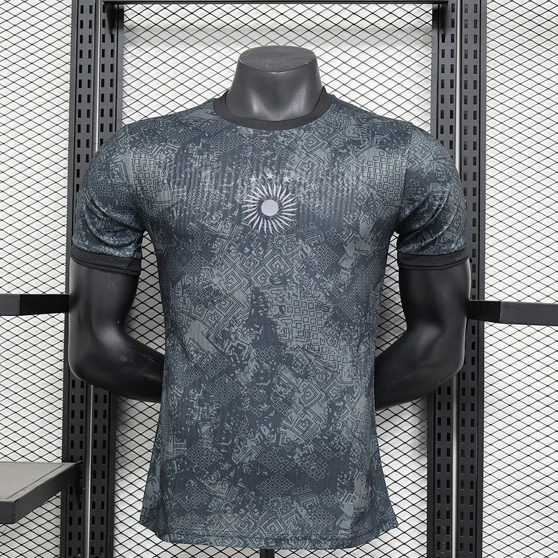 2024 Argentina Black and Gray Special Stadium Jersey