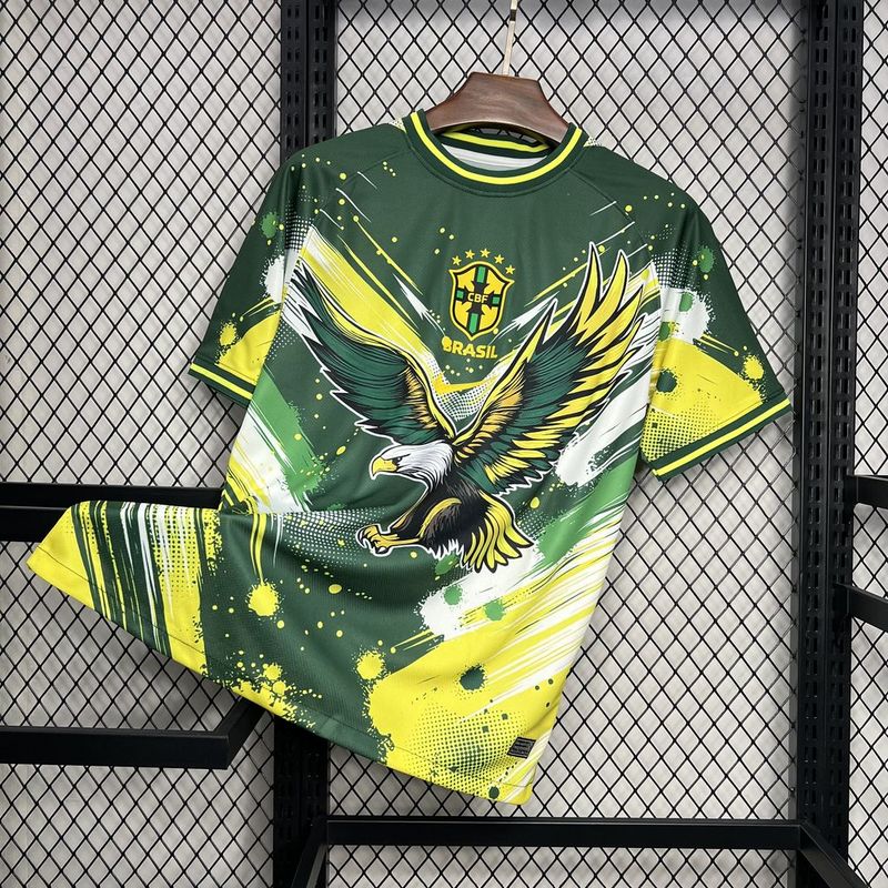 2024 Brazil Special Green Eagle Soccer Fan Jersey
