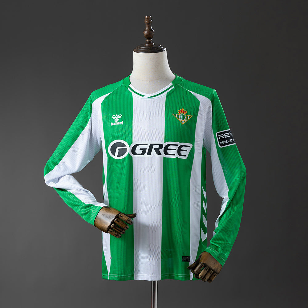 25/26 Real Betis Home Long Sleeve Fan Jersey