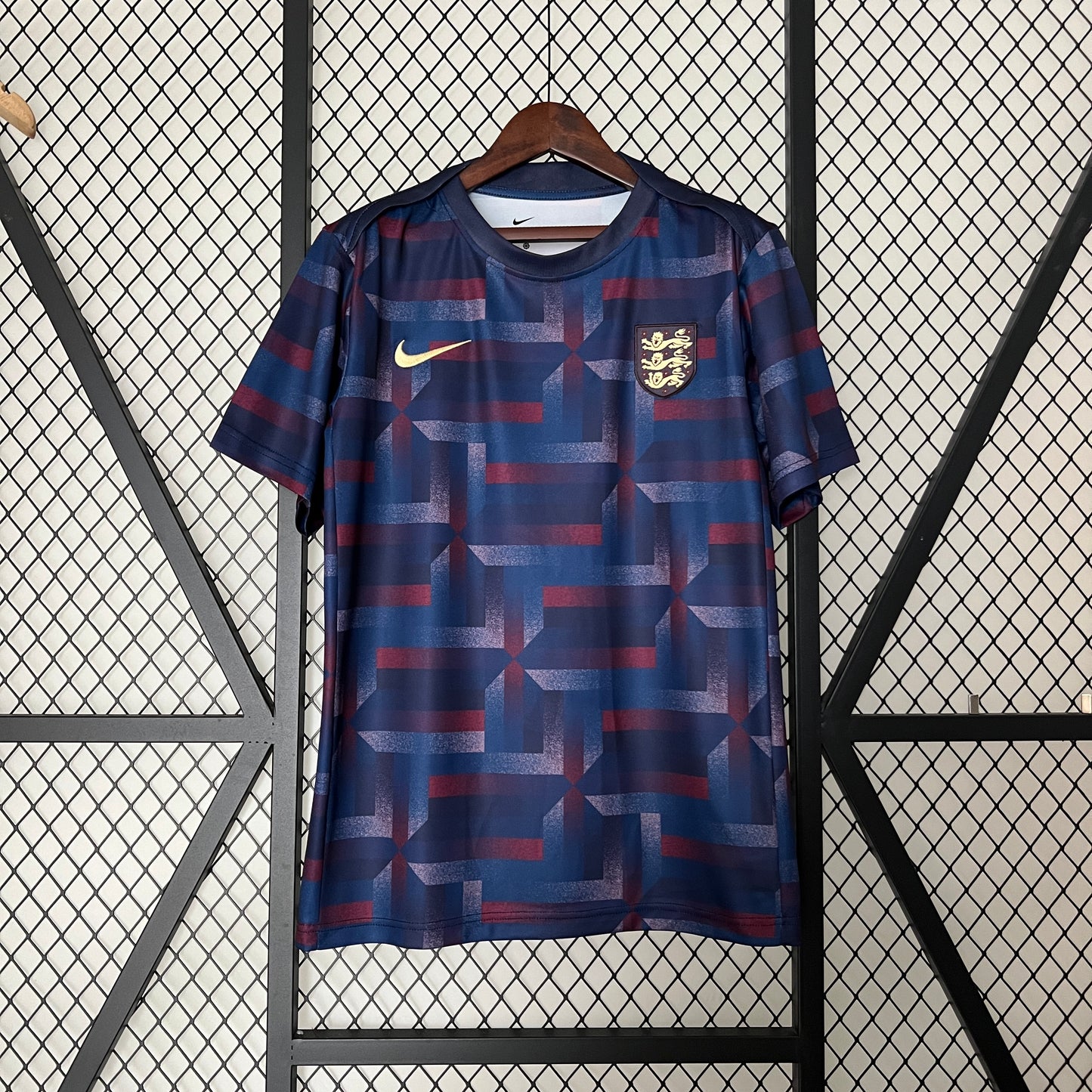 2024 England Training Blue Soccer Fan Jersey