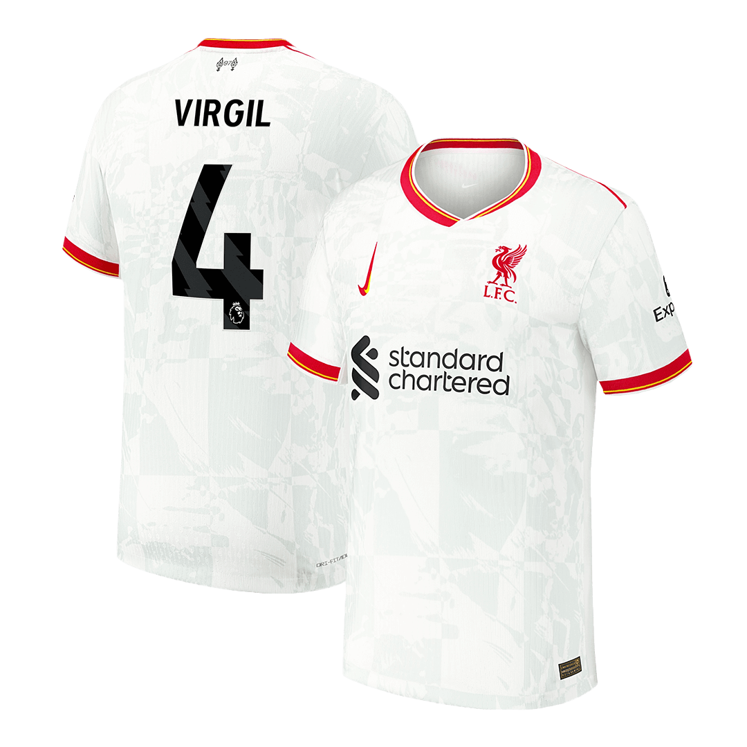 VIRGIL #4 Liverpool Third Away Premium Soccer Jersey 2024/25