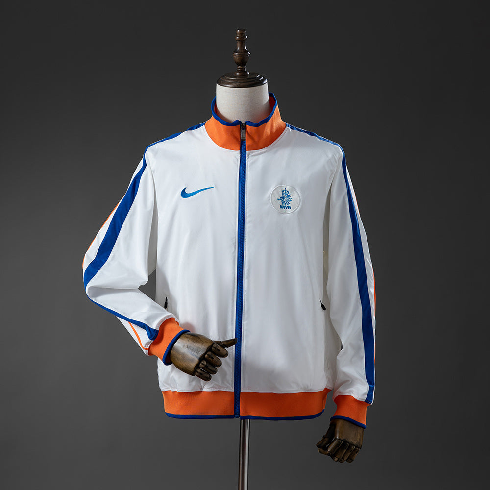 Netherlands 2010 Retro World Cup Windbreaker White