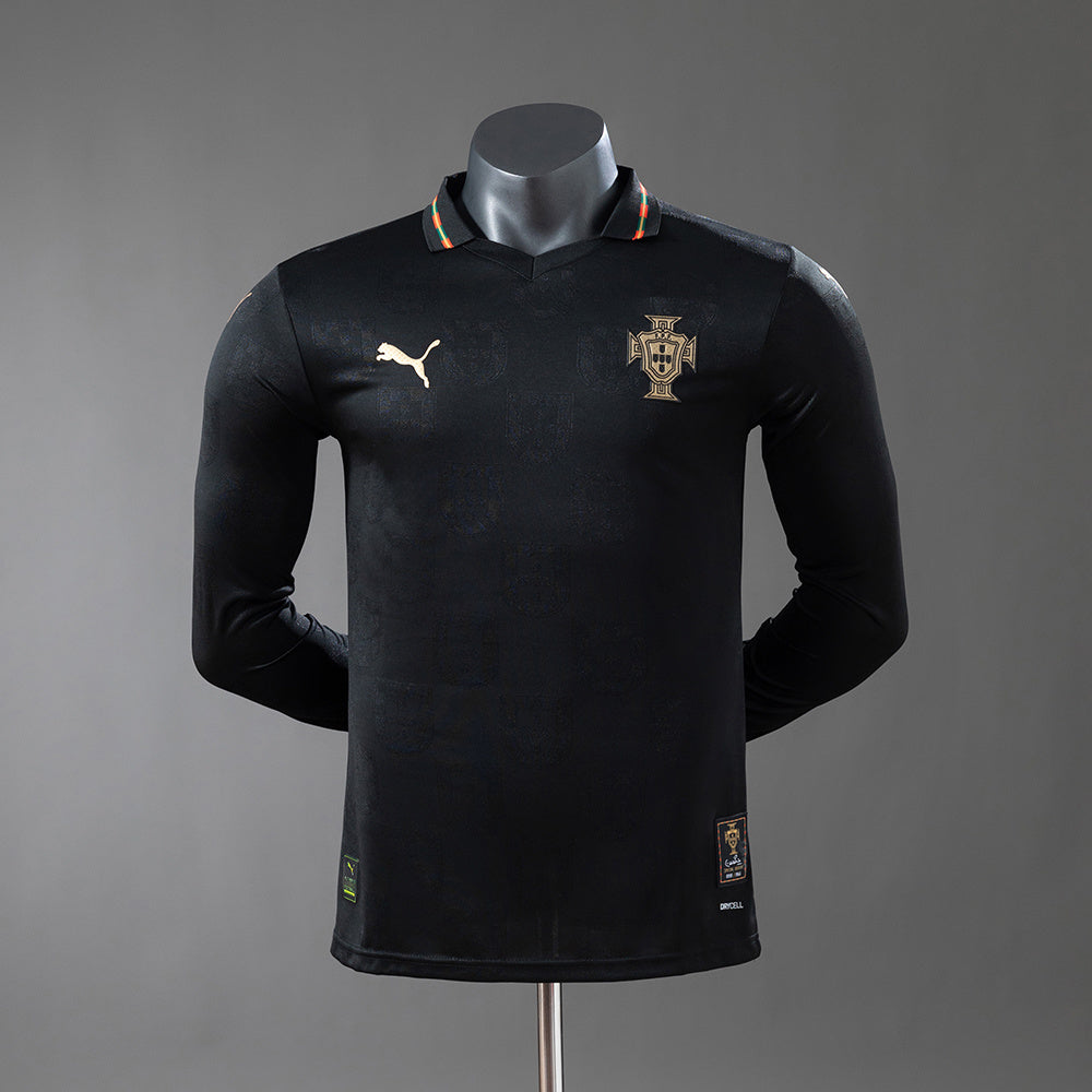 Portugal 2026 World Cup Special Edition Black Panther Long/Sleeve Stadium Jerseys