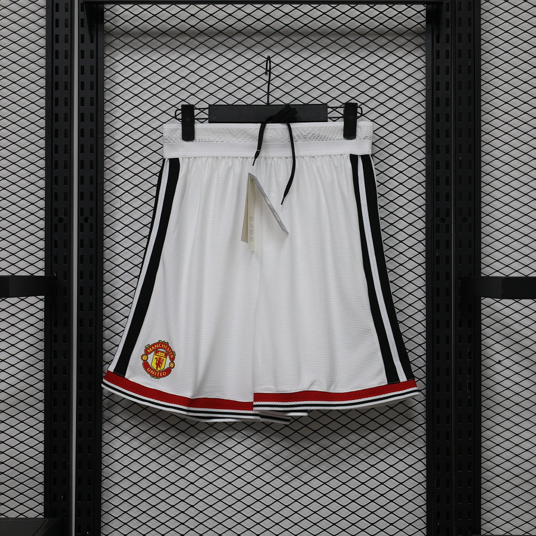 2026/27 Manchester United Home White Stadium Jersey Shorts