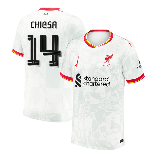 CHIESA #14 Liverpool Third Away Soccer Jersey 2024 UCL