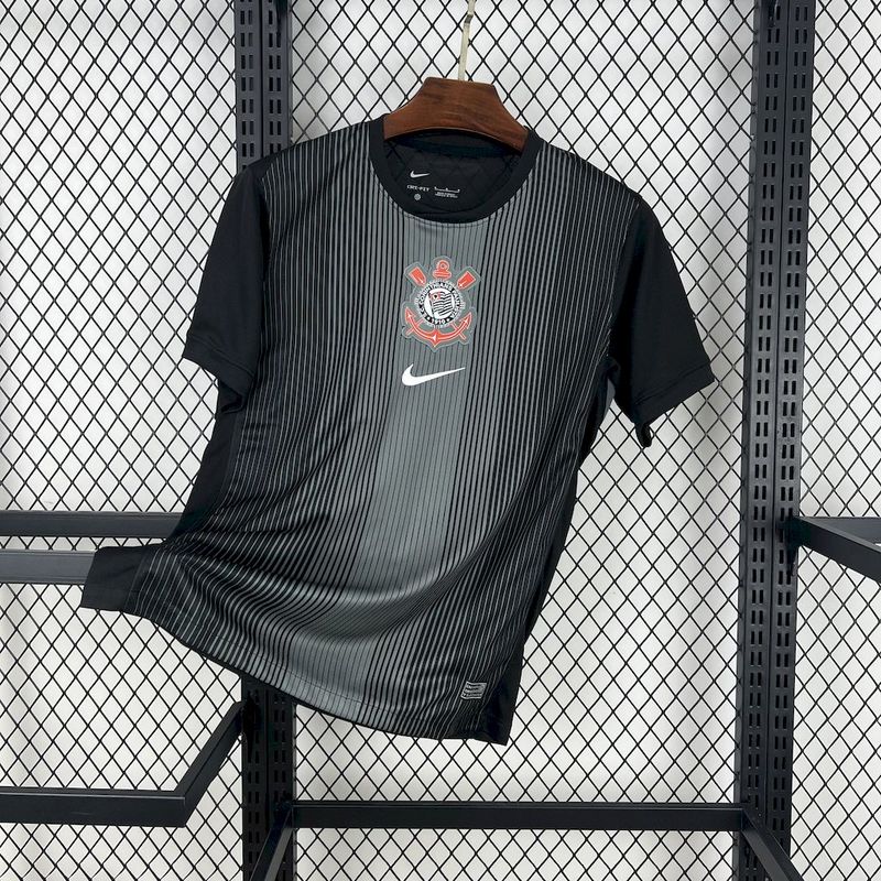 25/26 Corinthians Black Goalkeeper Fan Jersey