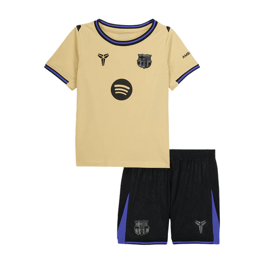 Barcelona Away Kids Soccer Jerseys Kit 2025/26