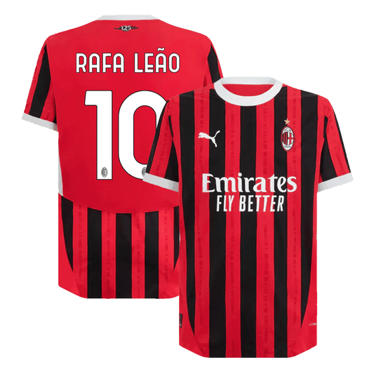 RAFA LEAO #10 AC Milan Home Premium Soccer Jersey 2024 UCL