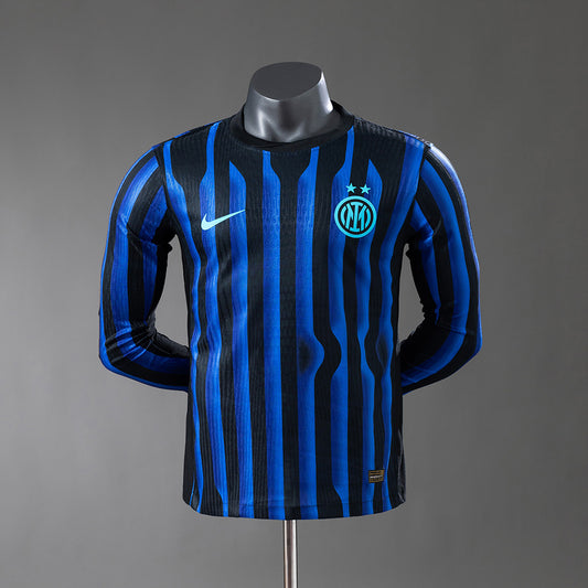 25/26 Inter Milan Home Long Sleeve Stadium Jersey