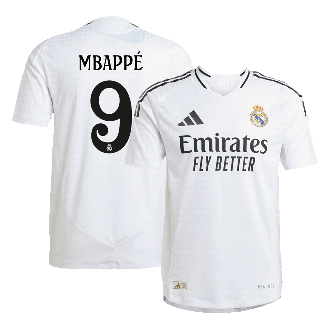 MBAPPE #9 Real Madrid Home Premium Soccer Jersey 2024/25