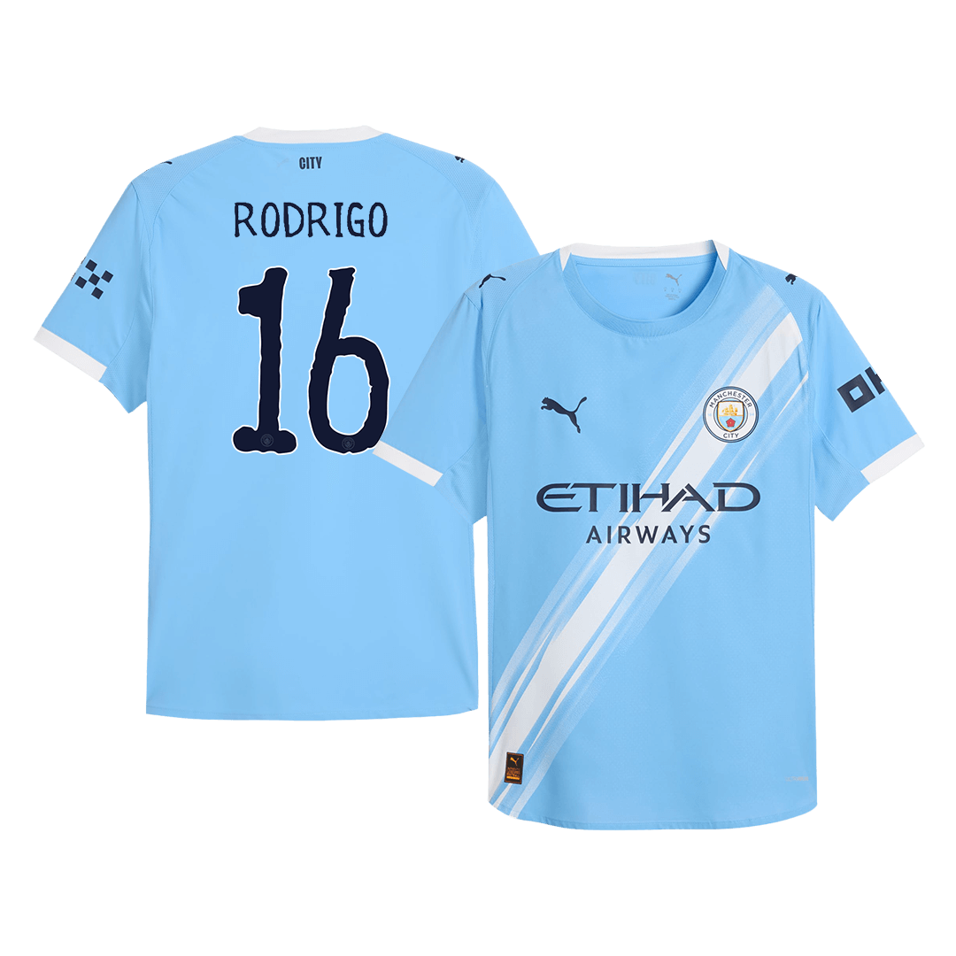 RODRIGO #16 Manchester City Home Premium Soccer Jersey 2025/26 Club World Cup