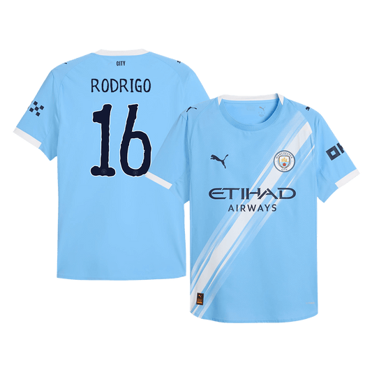 RODRIGO #16 Manchester City Home Premium Soccer Jersey 2025/26 Club World Cup