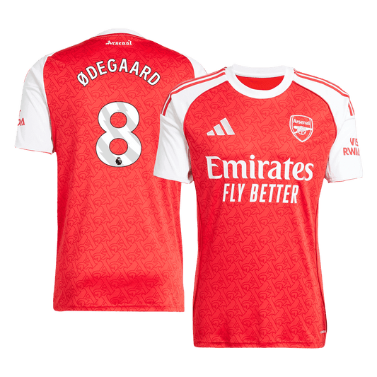 ØDEGAARD #8 Arsenal Home Soccer Jersey 2025/26